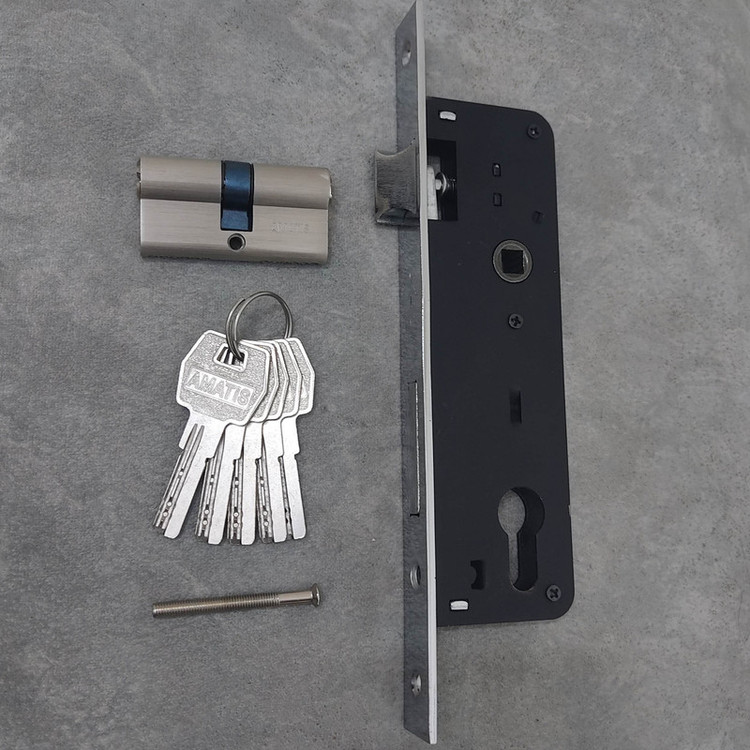 قفل و سیلندر آماتیس مدل آلومینیومی کد 4.5CM