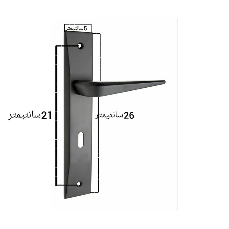 دستگیره در مدل کلیدی پلاک 4400 بسته 2 عددی