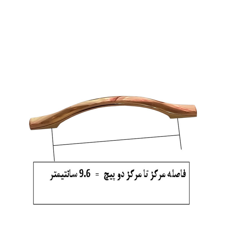 دستگیره کابینت و کمد مدل SDN96 بسته 5 عددی
