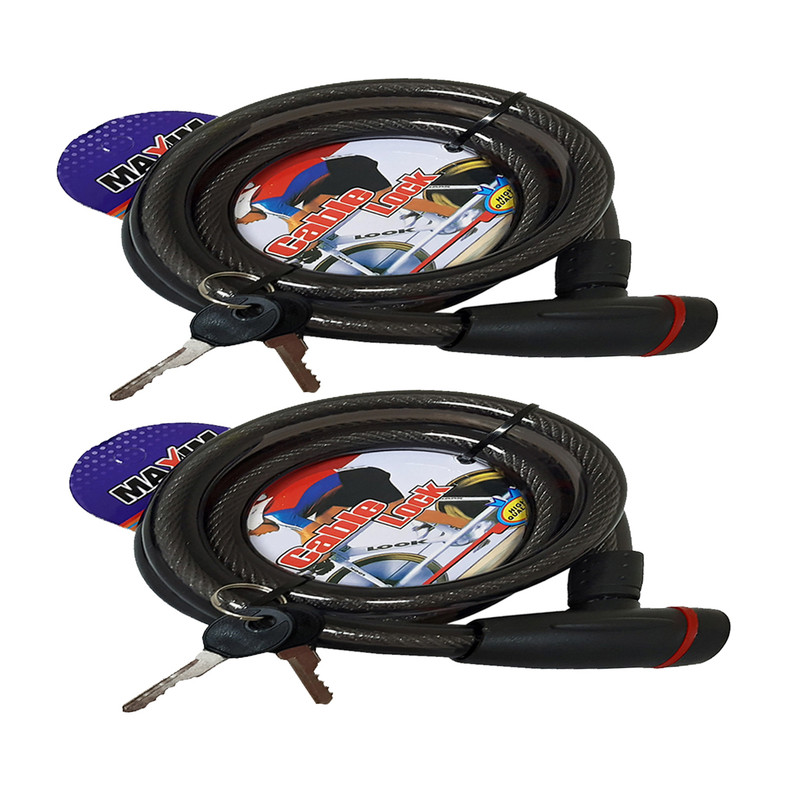 قفل دوچرخه مکسیم مدل HT -0090 مجموعه دو عددی