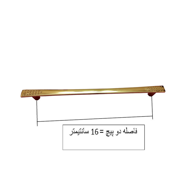 دستگیره کابینت و کمد مدل گراد کد F160 بسته 5 عددی