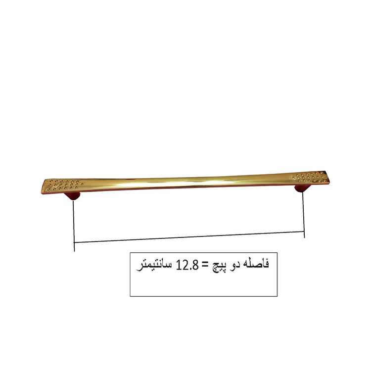 دستگیره کابینت و کمد مدل گراد کد F128 بسته 5 عددی