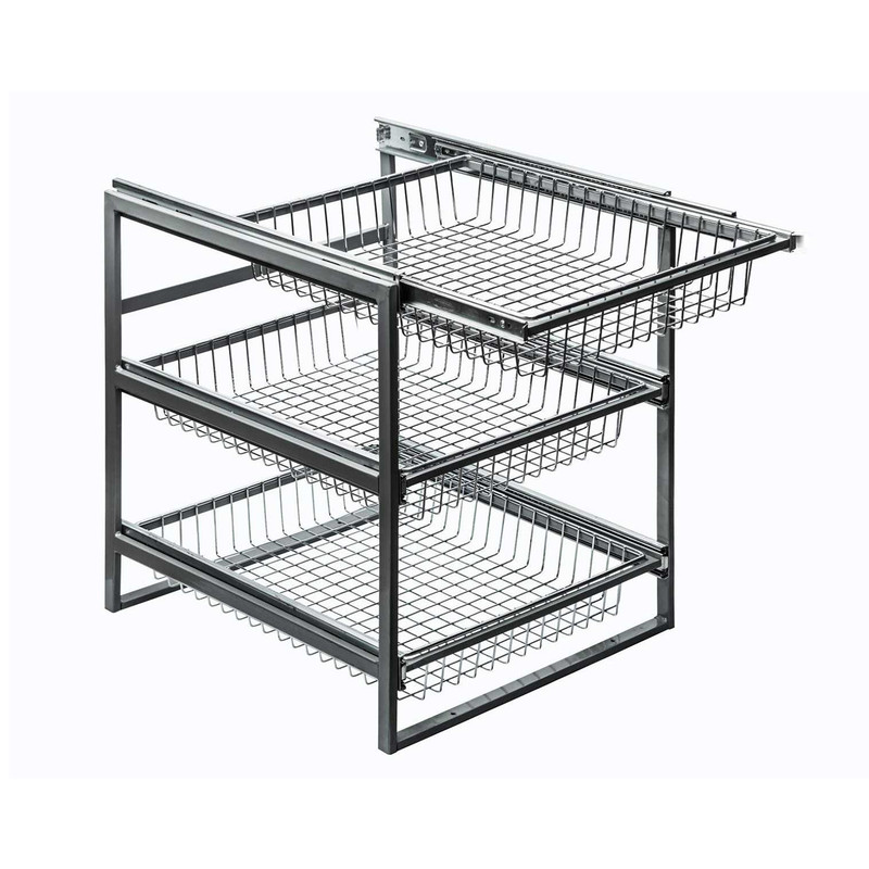 سبد کابینت مدل کف ثابت سه طبقه کد SXK-35