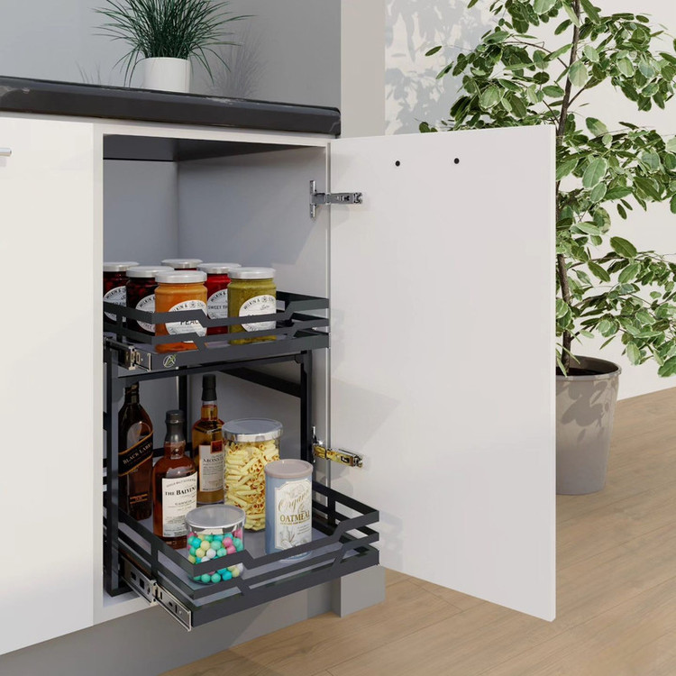 سبد نظمدهنده داخل کابینت مدل آوات دو طبقه یونیت 40