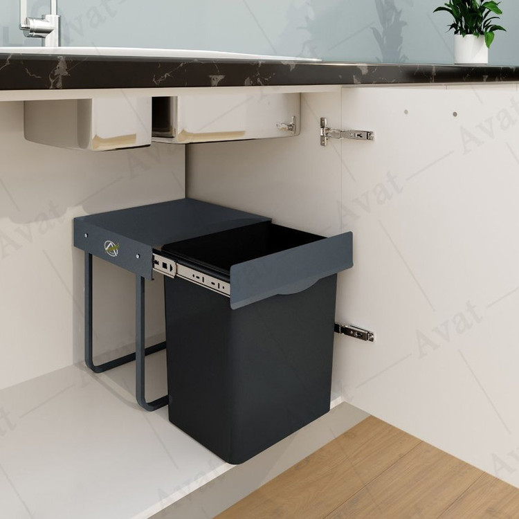 سطل زباله ریلی مدل آوات گنجایش 24 لیتر